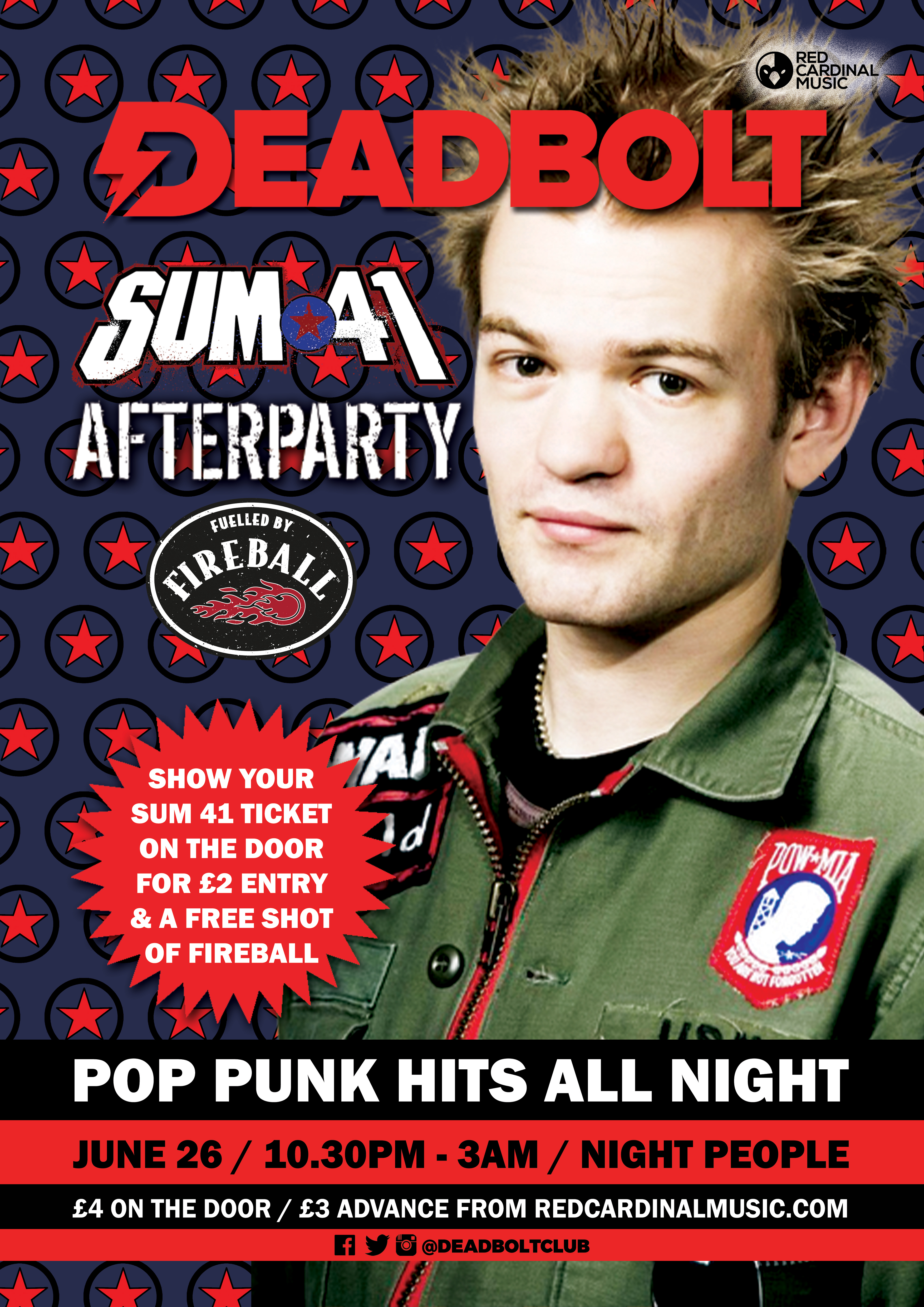 Deadbolt Manchester - Sum 41 After Party - Night People - 26 Jun 19 - RGB For Web