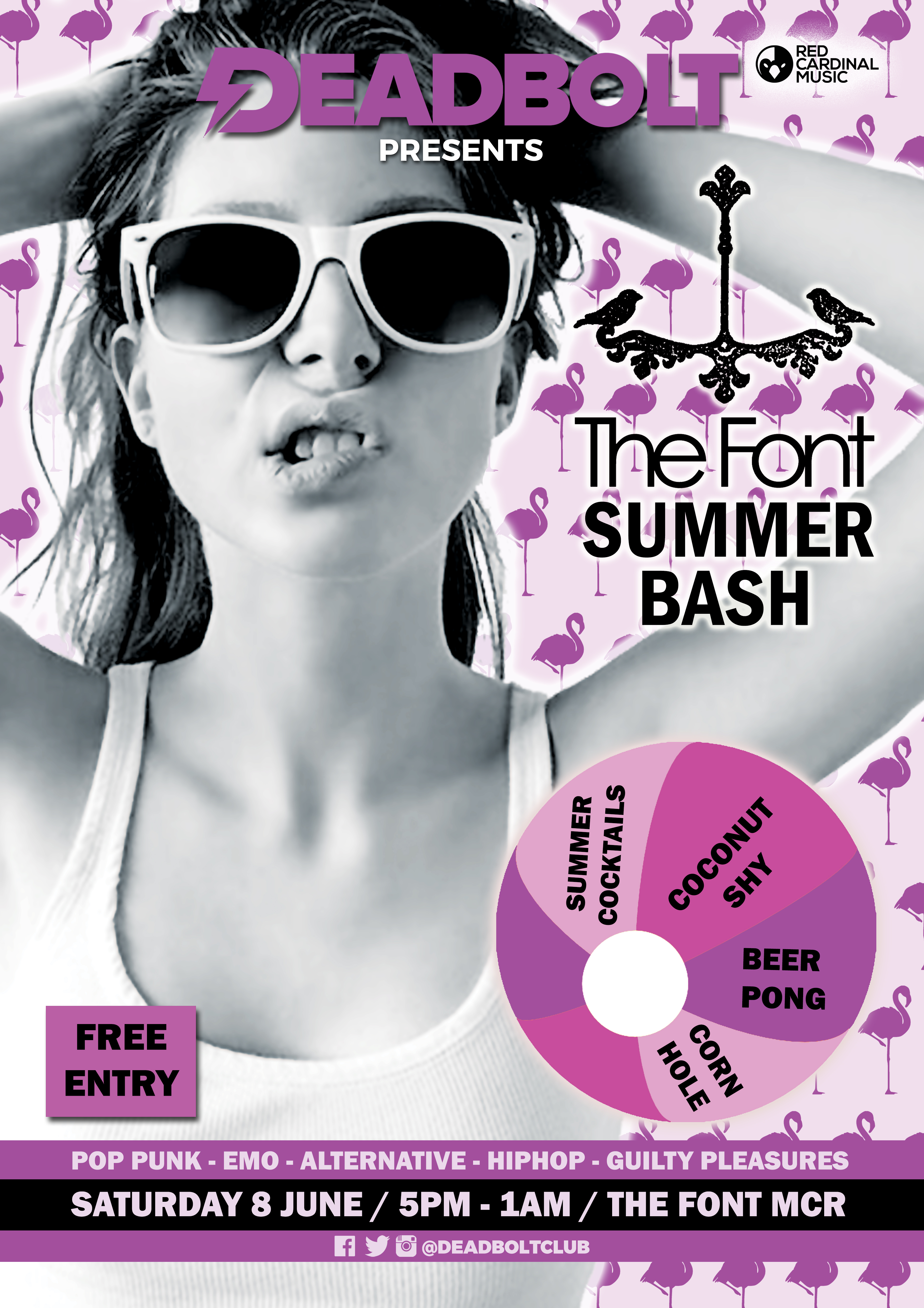Deadbolt Manchester - Summer Party - Font - 08 June - RGB For Web