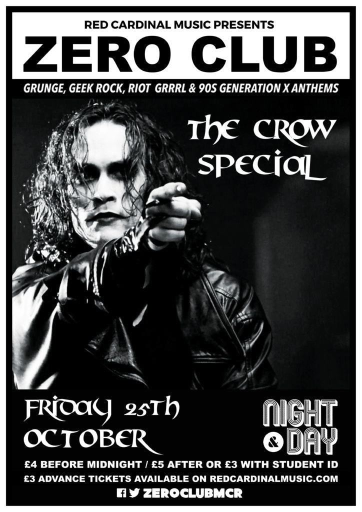 Zero Club - The Crow Special - Night & Day Manchester - Oct 19 - Red Cardinal Music