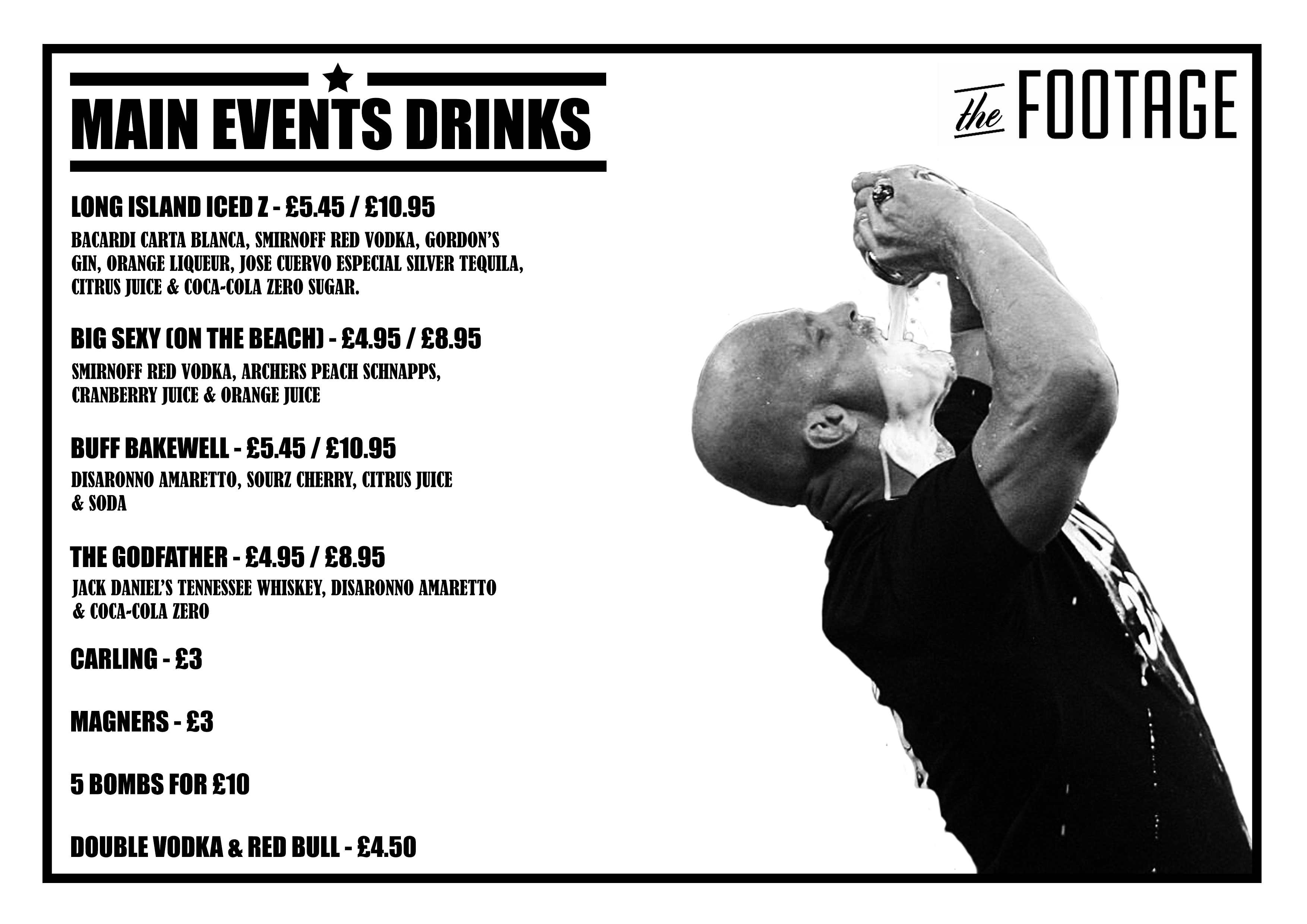 Main Events Wrestling PPV Drinks Deals The Footage Manchester