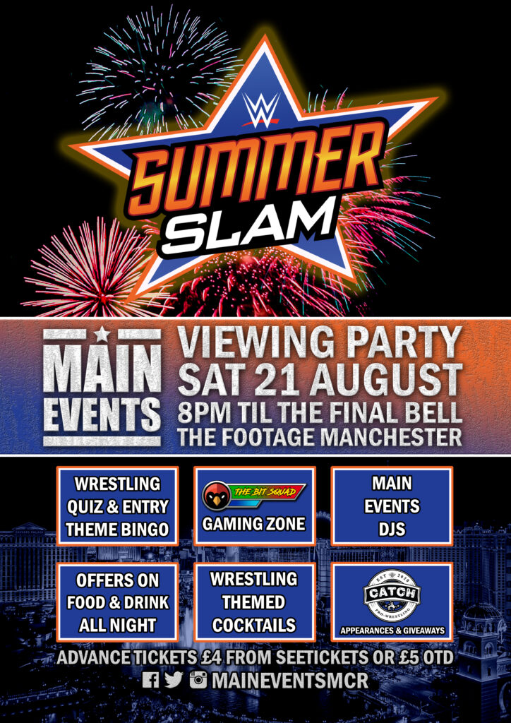 Main Events - Summerslam Party 2021 - Footage Manchester Poster - RGB Web