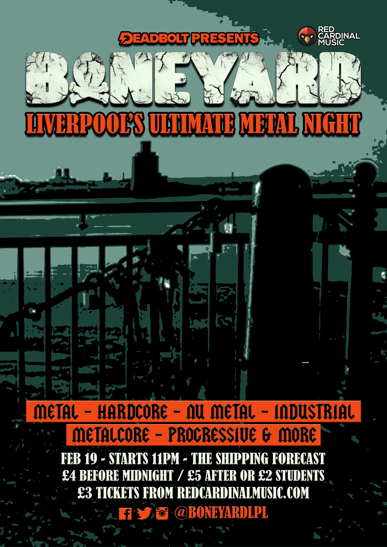 Boneyard - Shipping Forecast Liverpool - Feb 22 - Poster - RGB Web