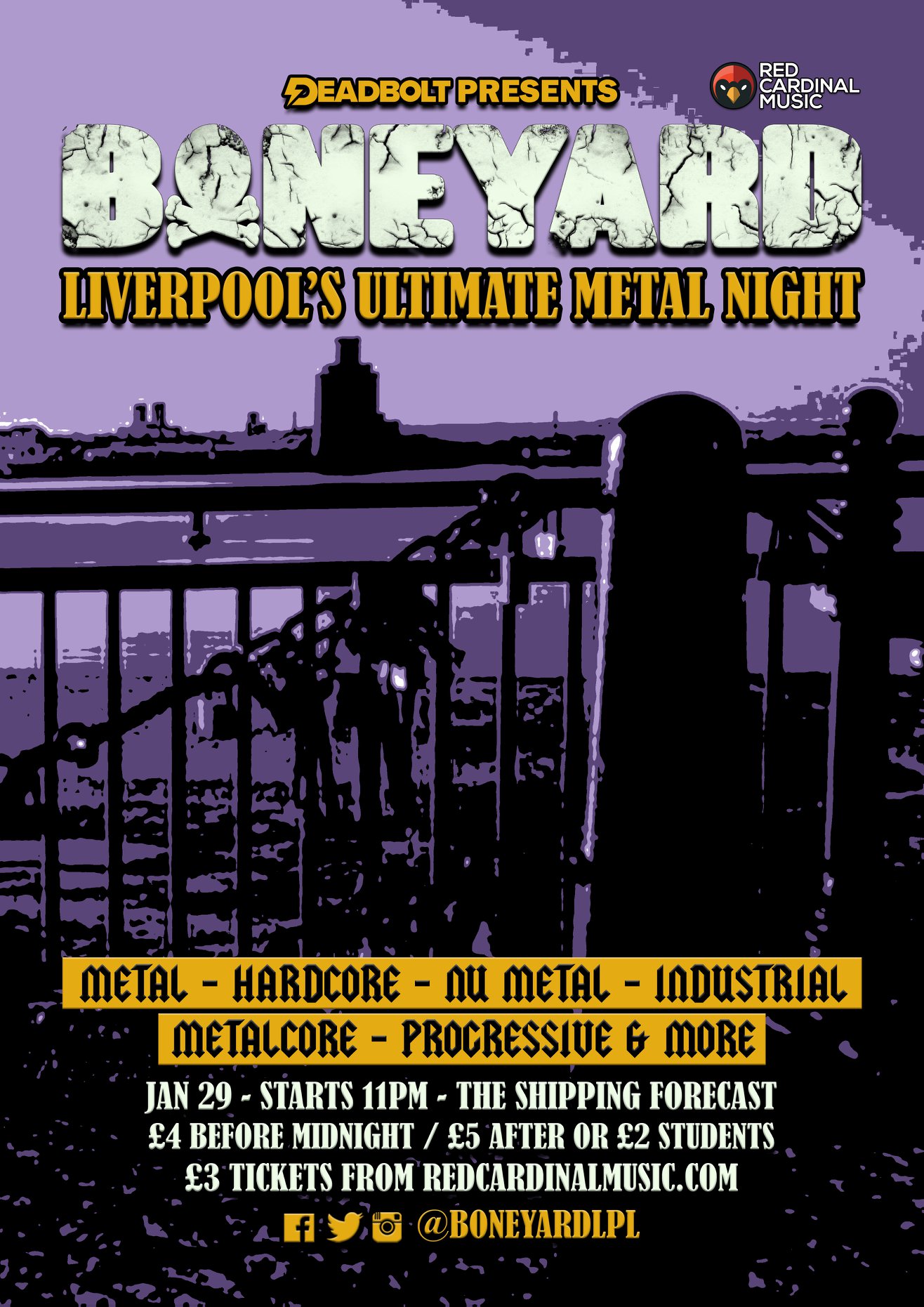 Boneyard - Shipping Forecast Liverpool - Jan 22 - Poster - Web