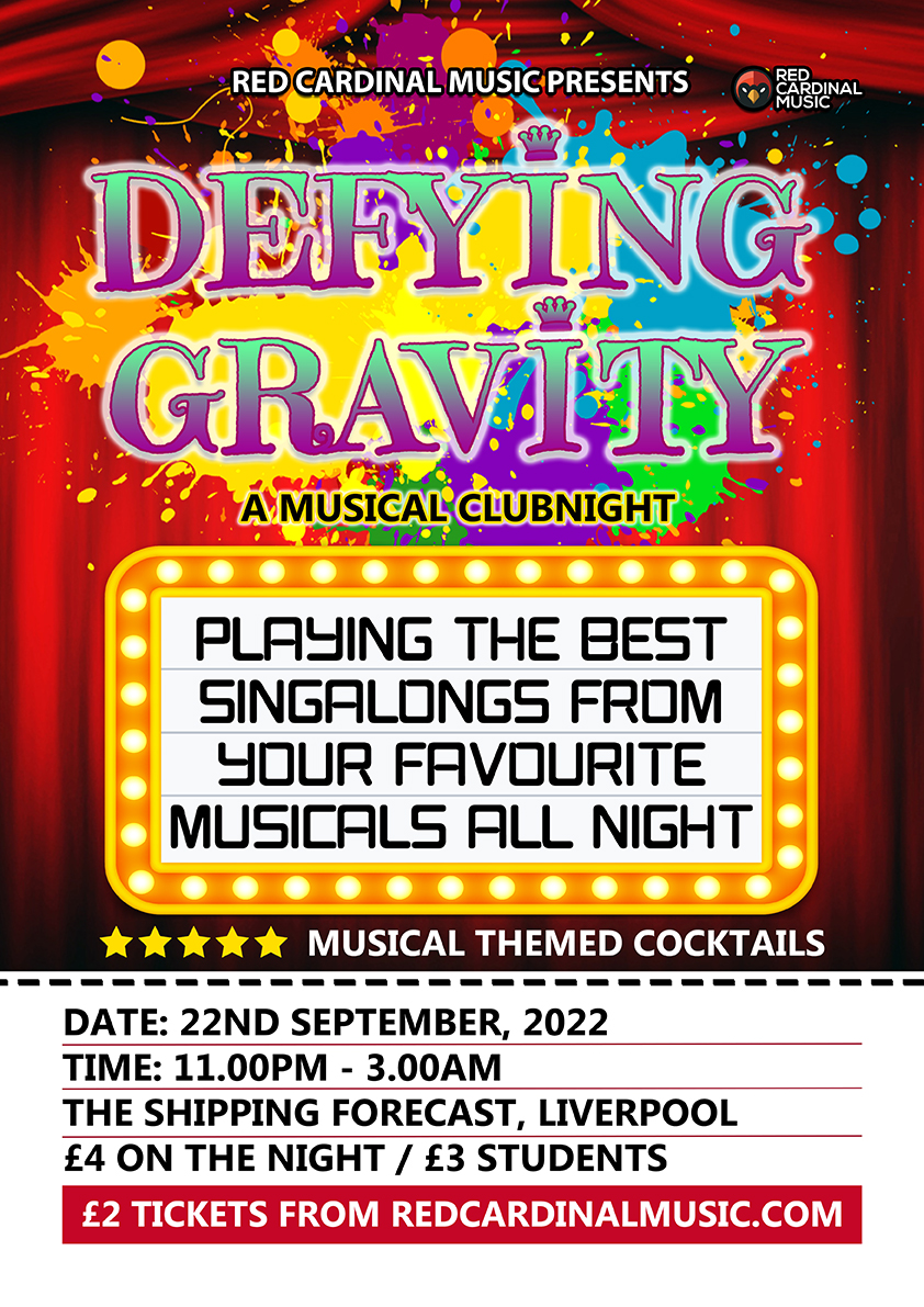 Defying Gravity - Musicals Night - Liverpool - Sep 2022 - Web